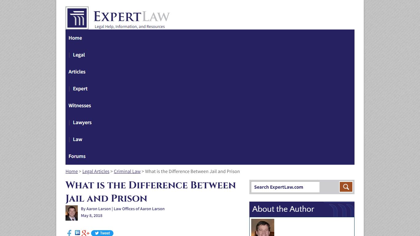 What is the Difference Between Jail and Prison | ExpertLaw