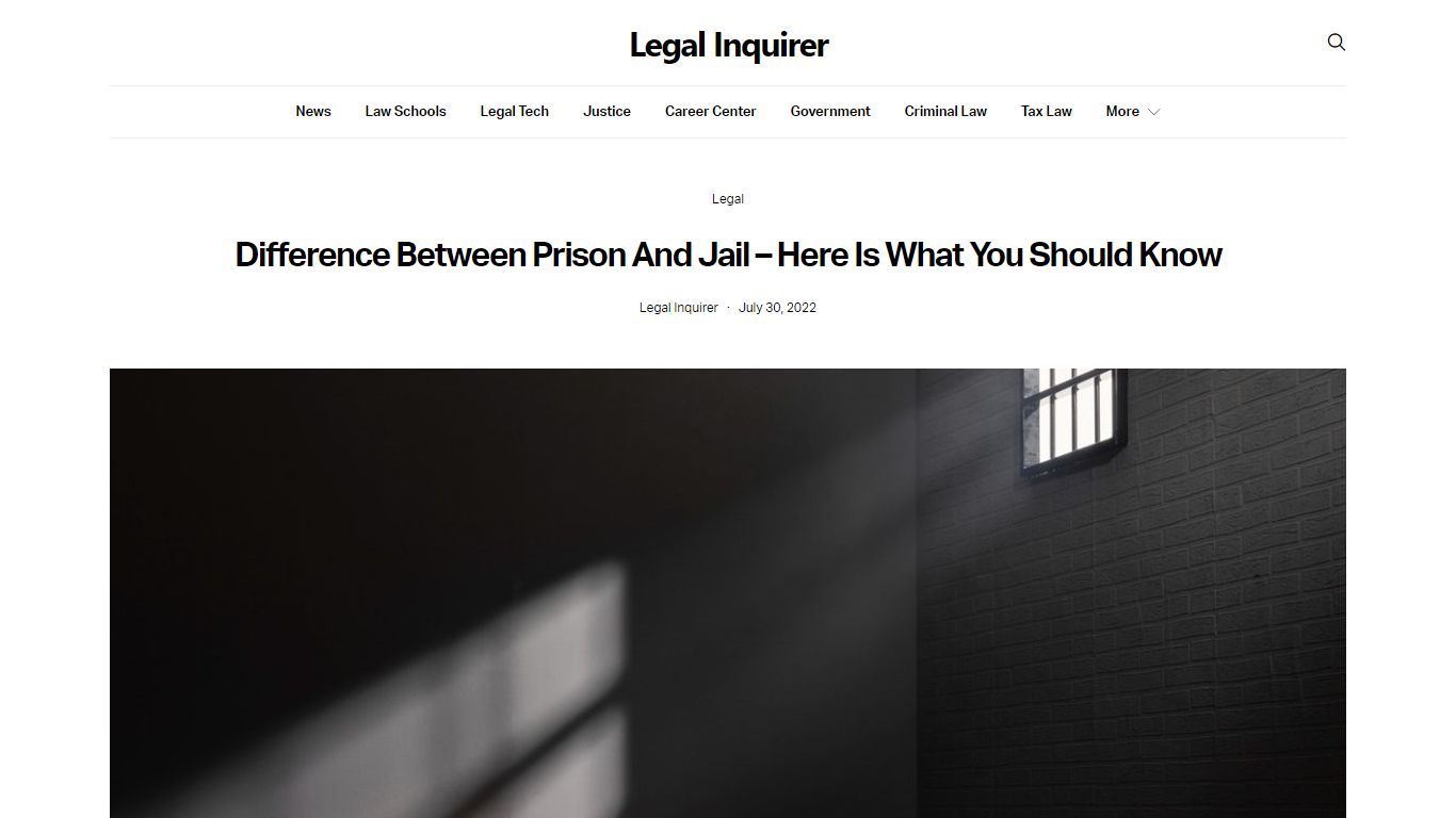 Difference Between Prison And Jail – Here Is What You Should Know